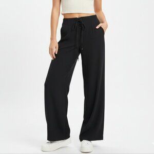 Lauren Ralph Lauren Wool Blend Trousers Wide‎ Leg Lace Up Trendy 12 Career Pants